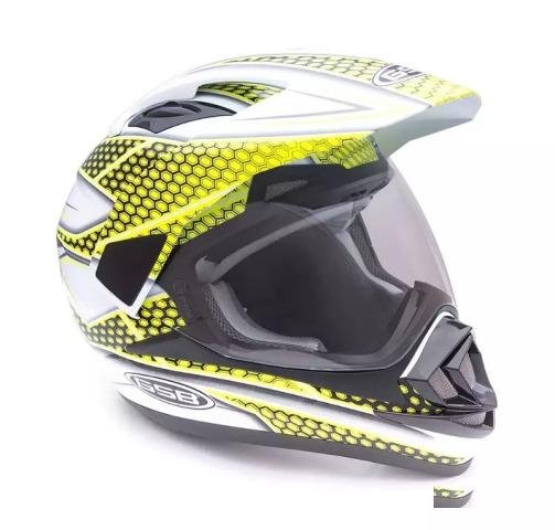 Шлем XP-14 A white-fluo-yellow