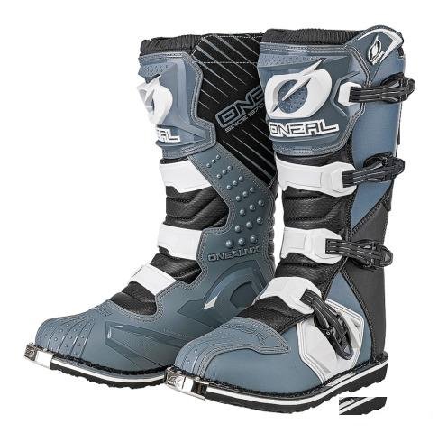 Мотоботы кроссовые Oneal rider Boot серые