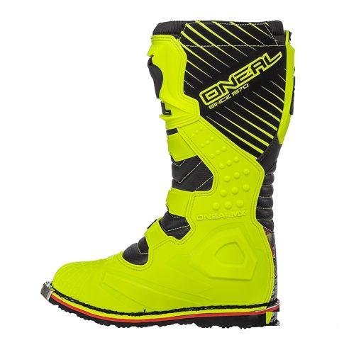 Мотоботы кроссовые Oneal rider Boot Crank желтые