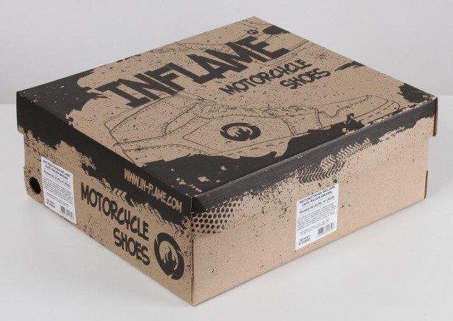 Городские мотоботы inflame cafe racer черные