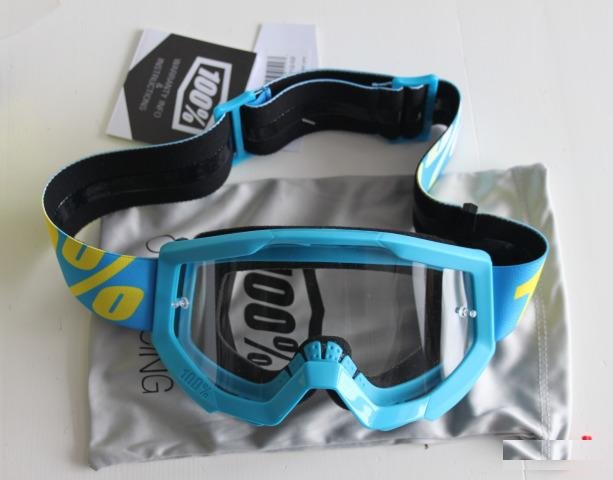 Очки мотокросс 100 Strata JR Cyan Blue