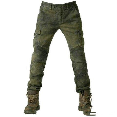 Мотоджинсы с защитой Komine Army хакки новые