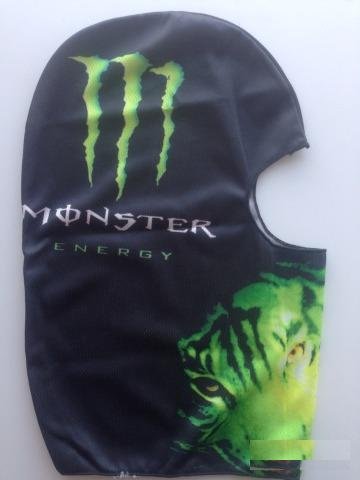 Маска на лицо. Подшлемник. Monster energy drink