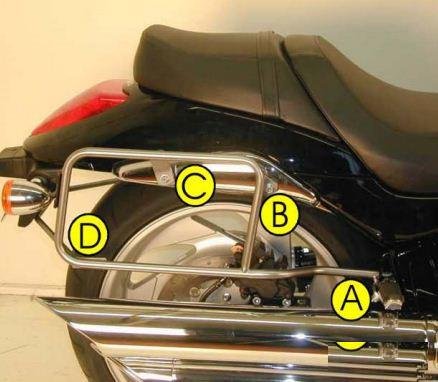 Крепеж боковых кофров Suzuki M109 Boulevard