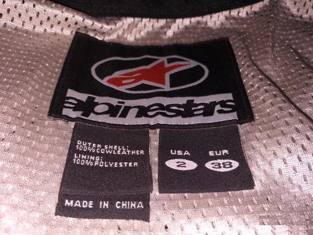 Куртка кожаная Alpinestars 38 размер