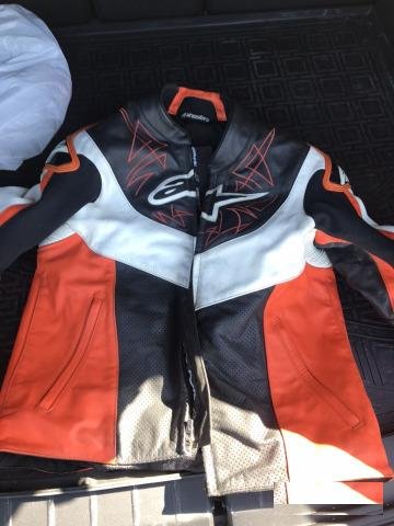 Куртка кожаная alpinestars