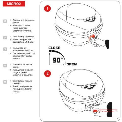 Центральный кофр givi E300N2 30 л