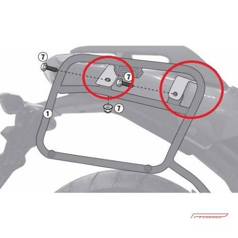 Адаптеры крепления боковых кофров givi для NC750