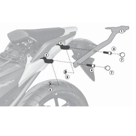 Крепление верхнего кофра Givi 1111FZ