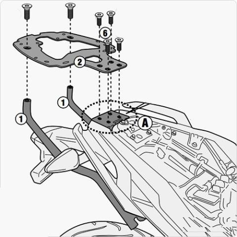 Крепление верхнего кофра Givi SR5125