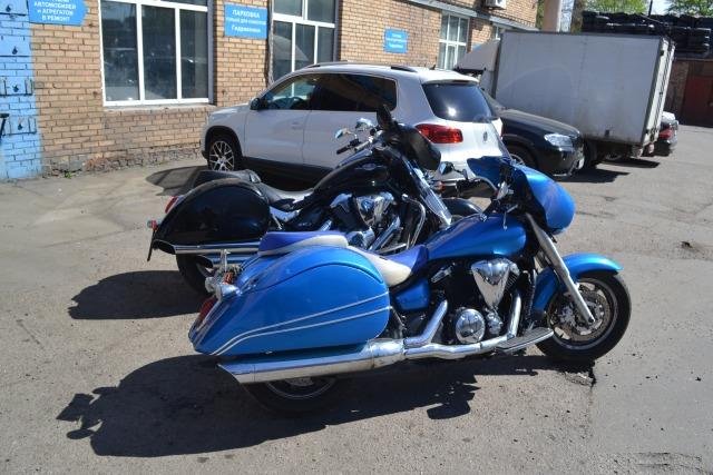 Кофры Yamaha xvs 1300 a midnightstar стиль Corbin