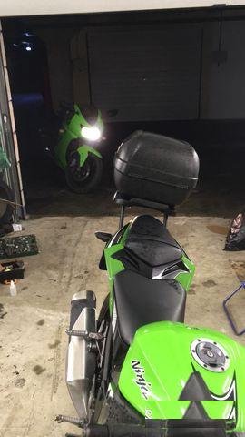 Кофр с креплением givi на Kawasaki ninja 300 Z250