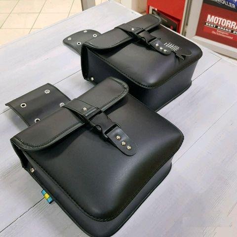 Кофры мотоцикла мото сумки боковые эко кожа