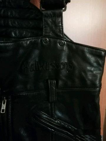 Кожаные мото джинсы halvarssons