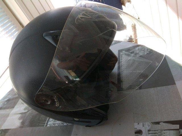 Шлем мото черный