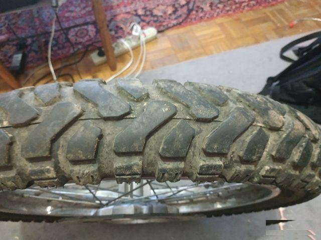 Колесо с диском и шиной mitas e07 100/90 r19
