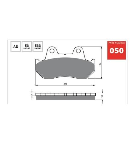 Тормозные колодки Gold Fren Sintered FA069