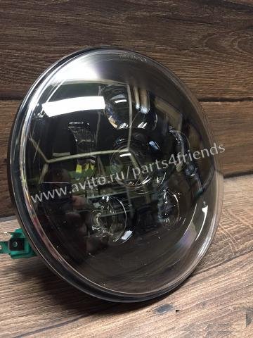 Новая Фара 7 inch Harley Davidson black