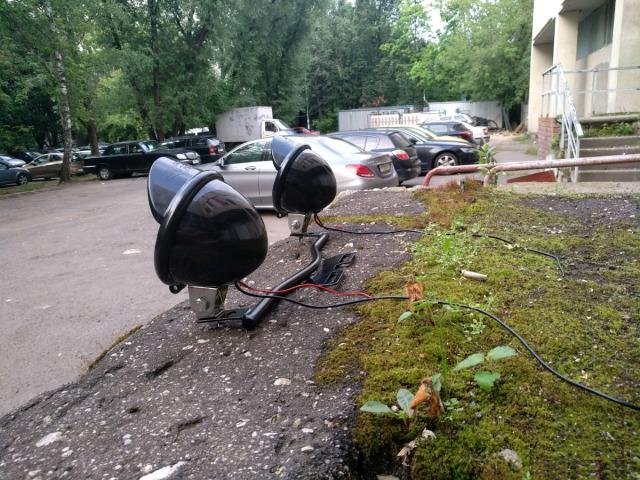 Дополнительные фары на мотоцикл с люстрой