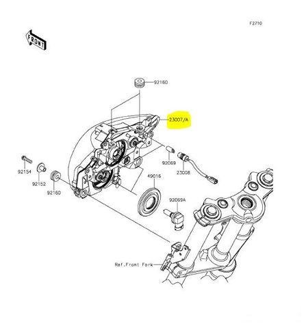 Фара Kawasaki ER6N 2012-2016