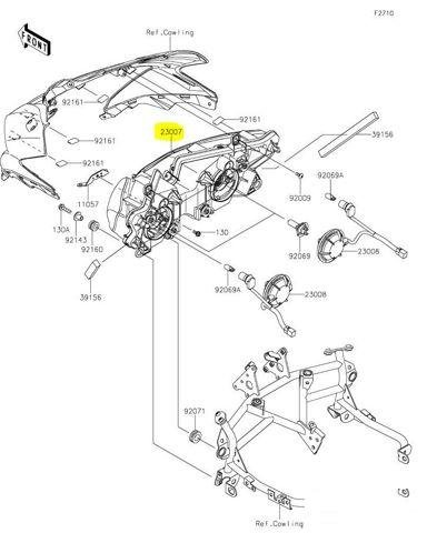Фара Kawasaki Ninja 650 2017-2019