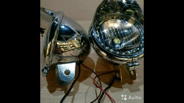 Дополнительные фары на мотоцикл светодиодные