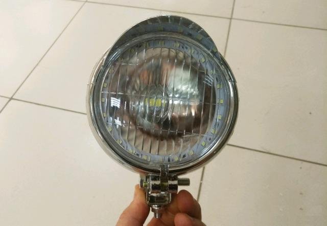 Фары на дуги мотоцикла led с креплениями мото