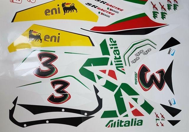 Aprilia SR 50R комплект наклеек на пластик