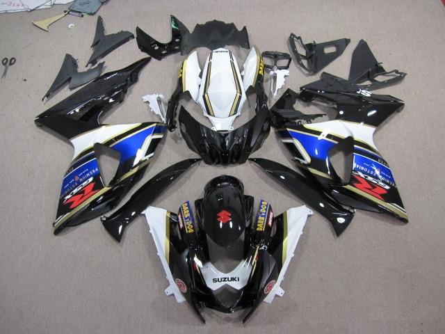 Комплект плас Suzuki GSX-R1000 09-15 Син-Бел с пол