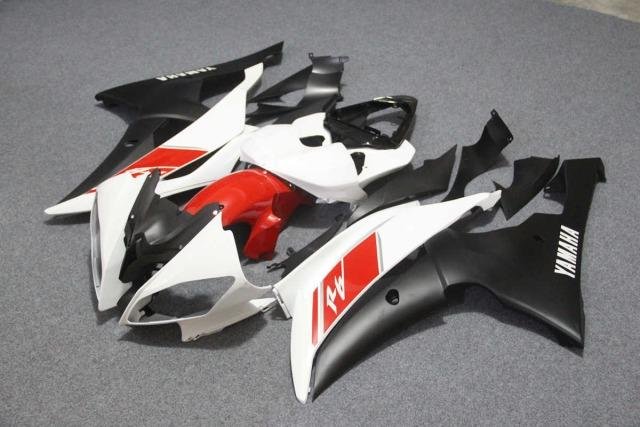 Комплект пластика на Yamaha R6 08-15 Бело-Красно-Ч