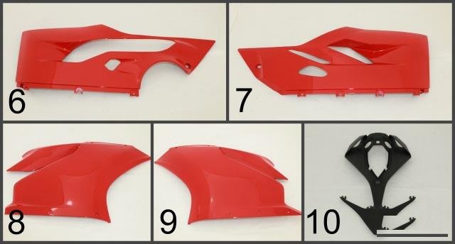 Комплект пластика на ducati 1199 2011-2014