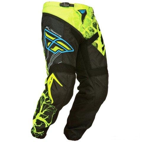 Брюки для мотокросса FLY racing F-16 HI-Vis желтые