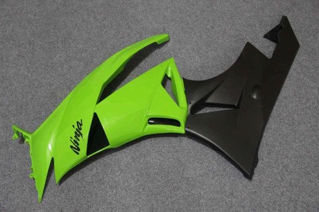 Комплект пластика Kawasaki ZX-6R 09-12 Зелен-Черны
