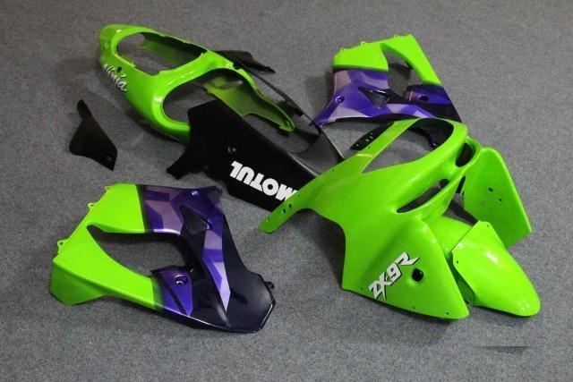 Комплект пластика Kawasaki ZX-9R 98-99 Зеленый