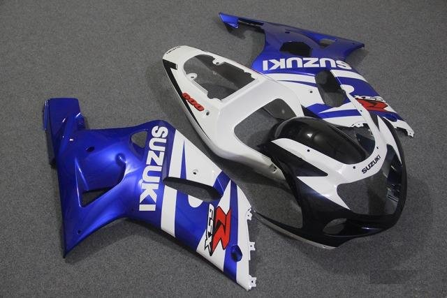 Комплект пластика Suzuki GSX-R600/750 01-03 Сине-Б