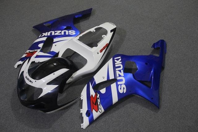 Комплект пластика Suzuki GSX-R600/750 01-03 Сине-Б