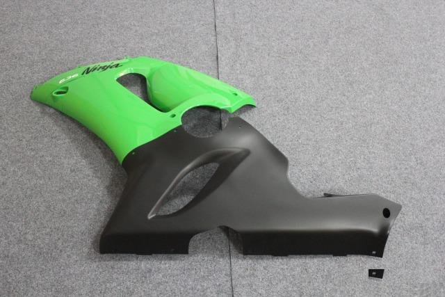 Комплект пластика Kawasaki ZX-6R 05-06 зелено-черн