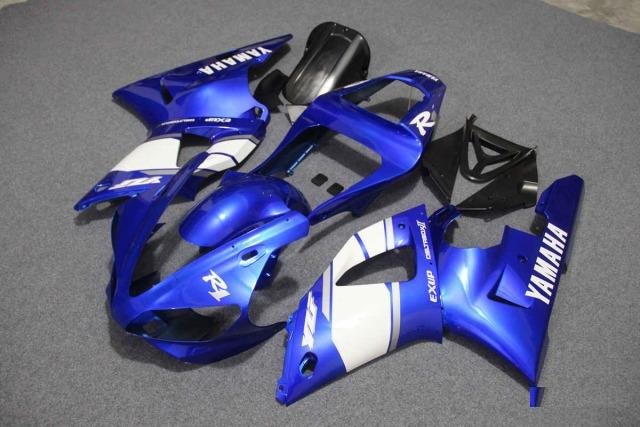 Комплект пластика Yamaha YZF-R1 00-01 Сине-Белый