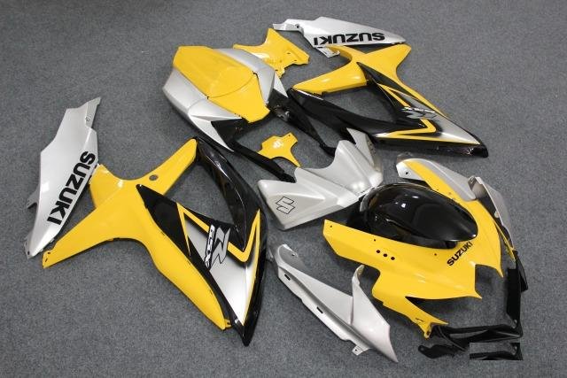 Комплект пластика на GSX-R750 600 08-10 Желто-Серы