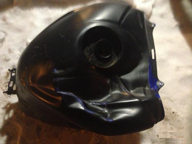 Yamaha R6 2008 09 10 11 12 13 14 15 бак мятый