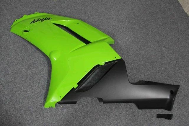 Комплект пластика Kawasaki ZX-6R 07-08 зелено-черн
