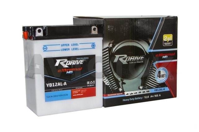Аккумулятор Rdrive eXtremal (HD) Heavy Duty YB12AL