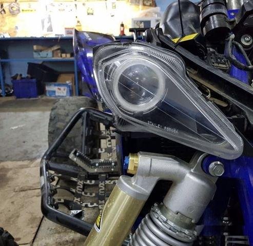 Линзовка фар для Yamaha Raptor 700/YFZ 450/Grizzly
