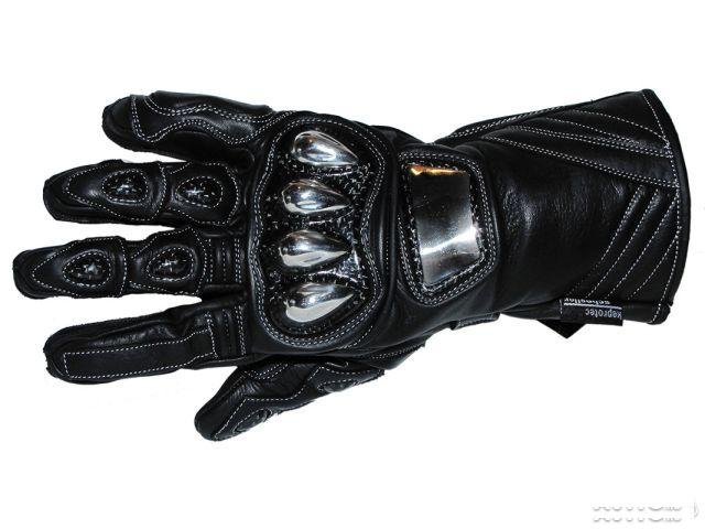 Кожаные мотоперчатки GZ-204 Red. Размеры M/L/XL