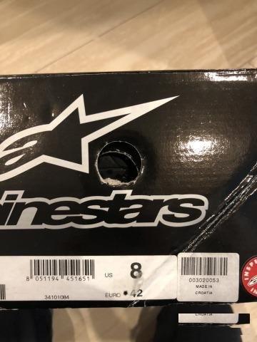 Tech 10 Alpinestars (42) Новые Кроссовые Боты