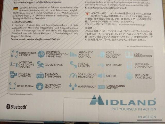 Midland BTX2 PRO с Hi-Fi наушниками