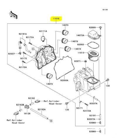 Корпус воздушного фильтра Kawasaki Z1000 2003-2006