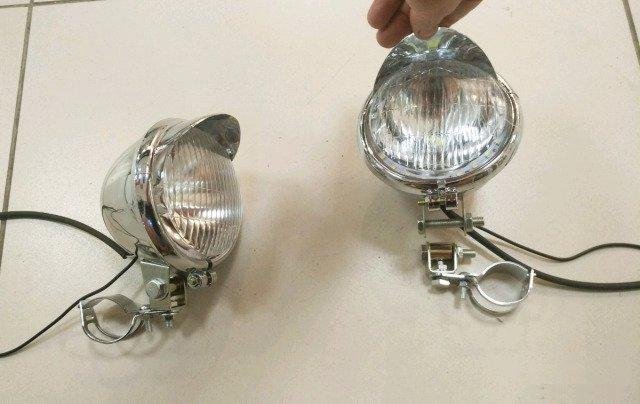 Фары на дуги мотоцикла led с креплениями мото