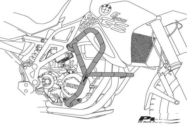 Защитные дуги Puig для BMW F650GS, F700GS, F800GS
