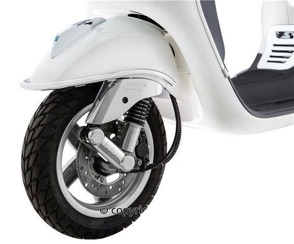 Передняя хромированная дуга / бампер на Vespa LX